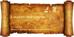 Laudon Marianna névjegykártya